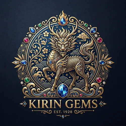 Kirin Gems Logo Design | Unique Gemstone Branding