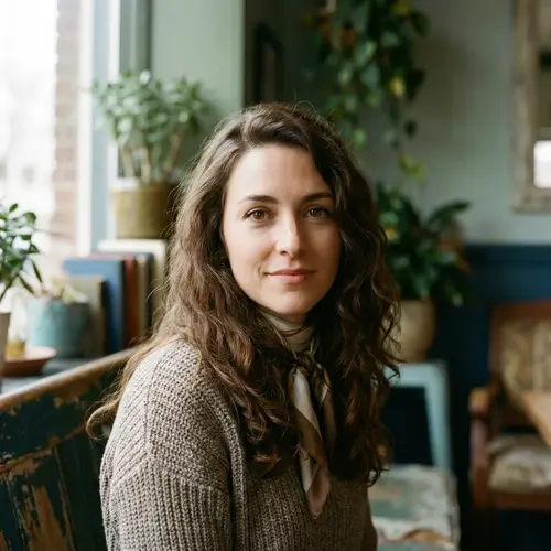 Serene Portrait of a Calm Woman in Her 30s