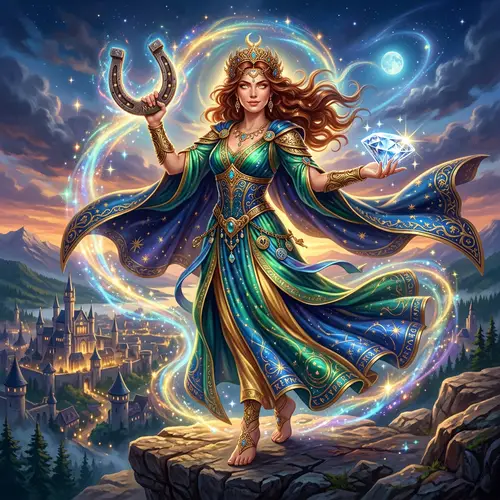 Fortuna, Goddess of Luck & Fortune | Fantasy-Inspired Artwork
