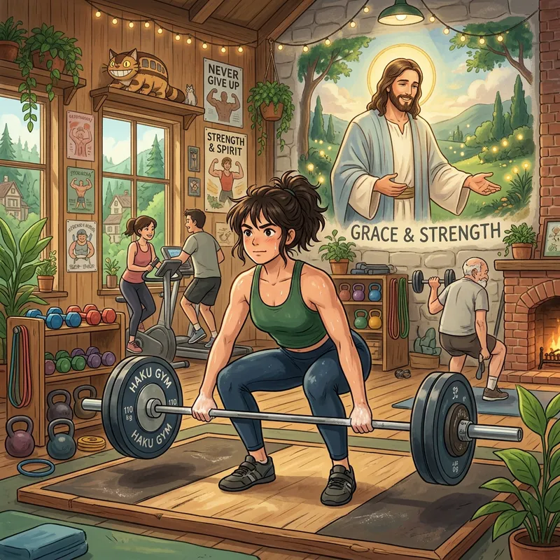 Whimsical Gym Inspiration: Lifting Weights