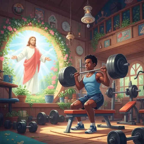 Whimsical Gym Inspiration: Lifting Weights