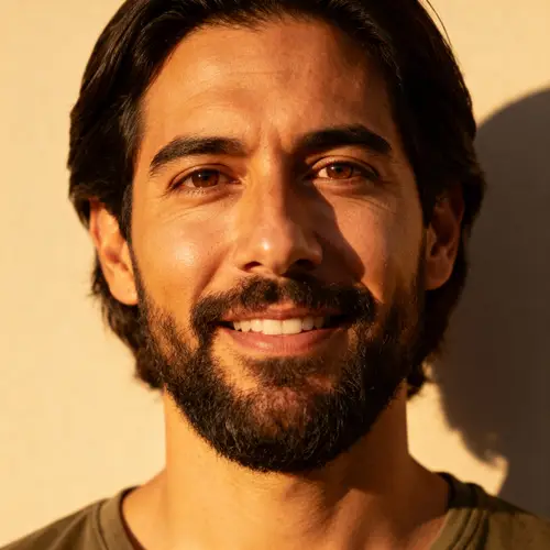 Portrait of a Friendly Hispanic Man