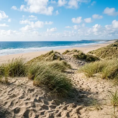 Beautiful Sand Dunes with Ocean View