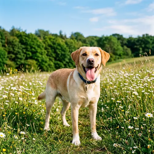 Labrador Buffy's Joyful Day in the Field