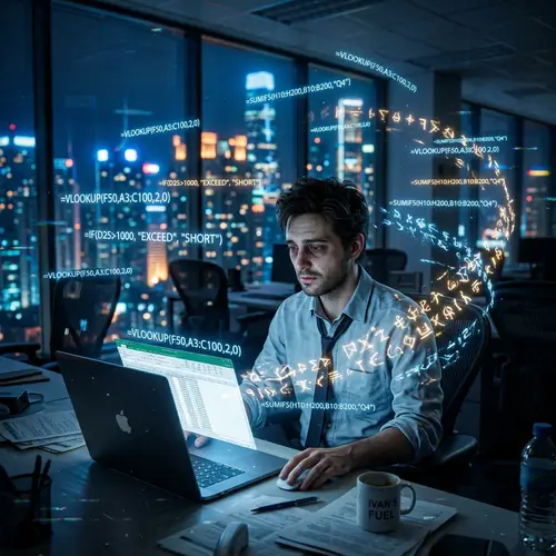 Ivan: The Tired Office Worker in a Neon City