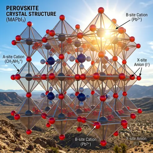 Stunning Perovskite Crystal Structure with Sun