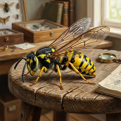 Stunning Hyperrealistic Wasp Art in Vivid Colors