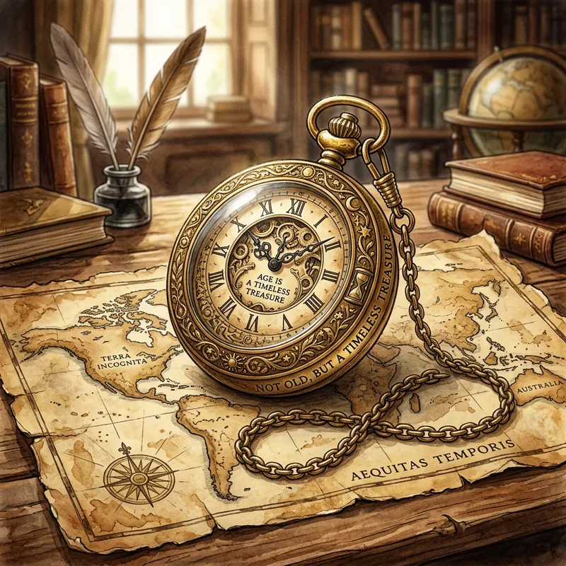 Timeless Treasure: Rare Artifact & Symbolic Illustration