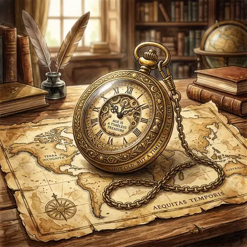 Age as a Timeless Treasure: Symbolic Illustration