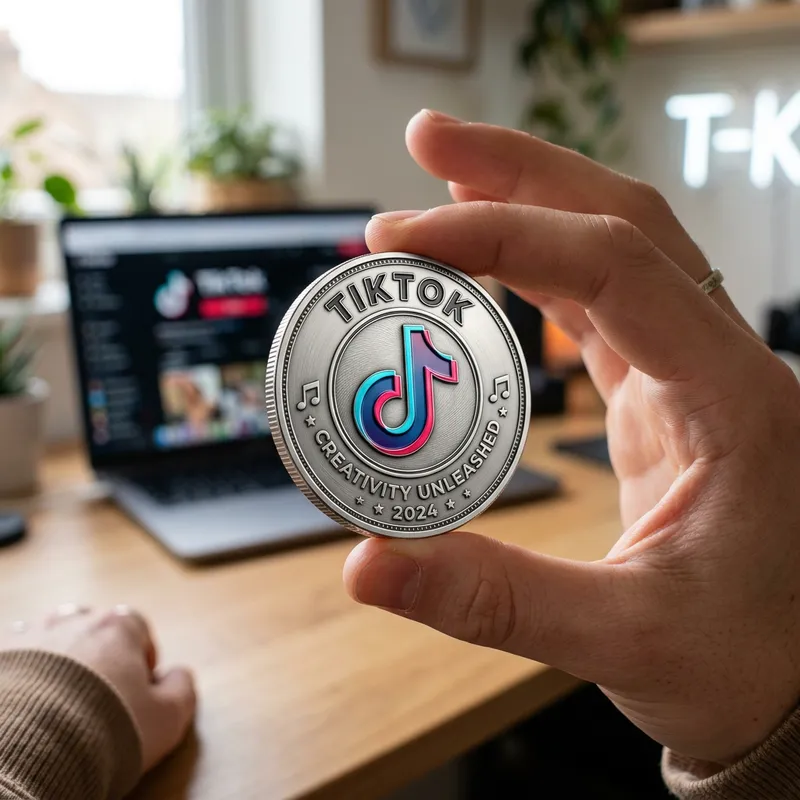 Cool TikTok Logo Coin for Collectors
