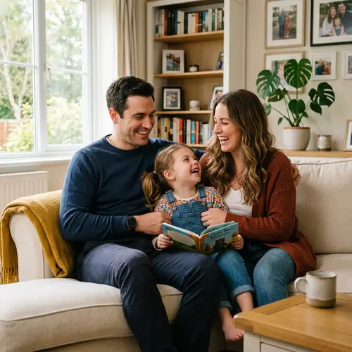 Family Bonding with One Child - Cherished Moments