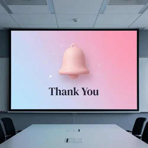 Thank You Presentation Slide Design | Gratitude Graphic in Pink