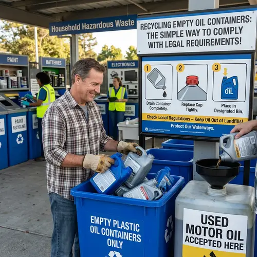 Recycling Empty Oil Containers - Comply with Legal Requirements