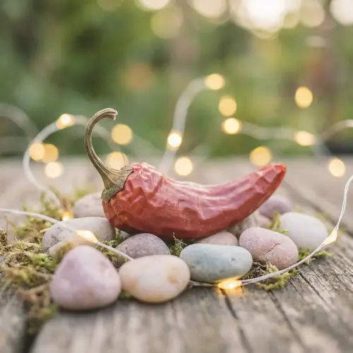 Delicate Pastel Chili Pepper Close-Up Shot