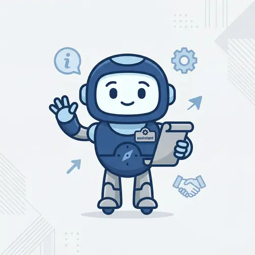 Friendly Mascot Guide - Simple & Clean Design