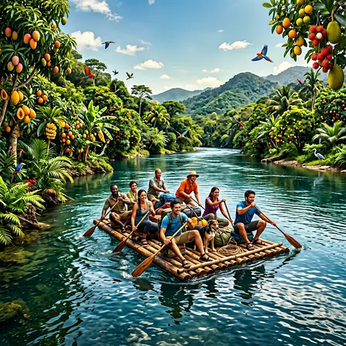 Adventurous River Crossing Journey