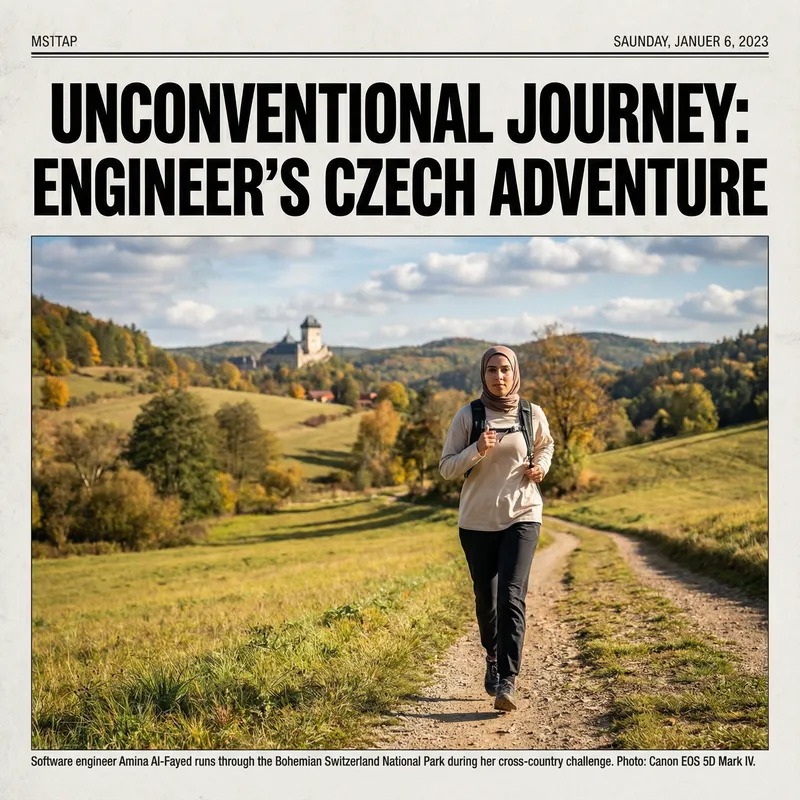Daring Software Engineer's Naked Run Adventure in Czech Republic