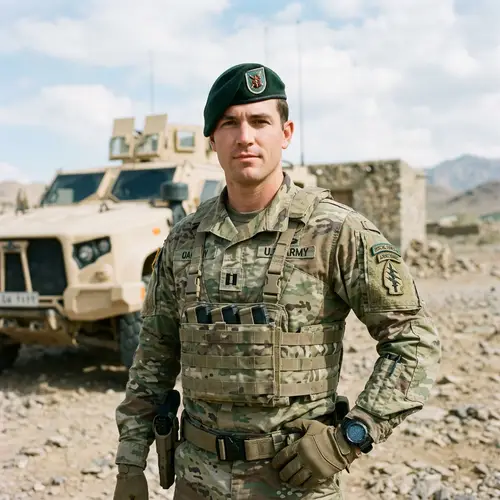 Custom Military Photo as Special Forces Captain