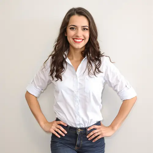 Charming Argentinian College Freshman Portrait