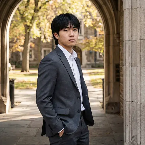 Stylish East Asian Man in Business Suit - Confident & Charismatic