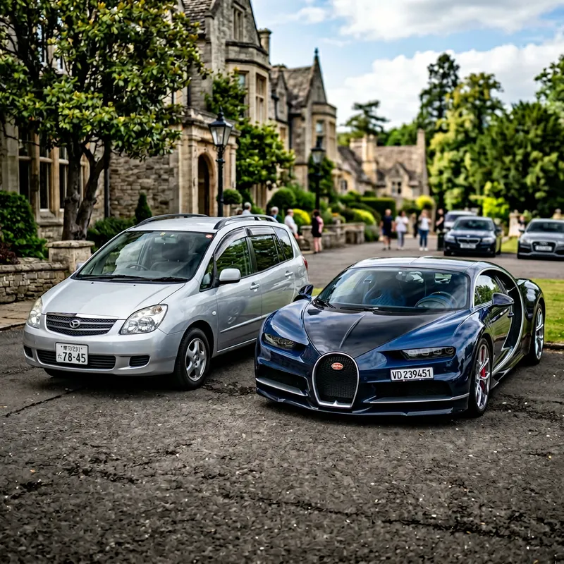 Toyota Corolla Spacio vs Bugatti: A Comparison