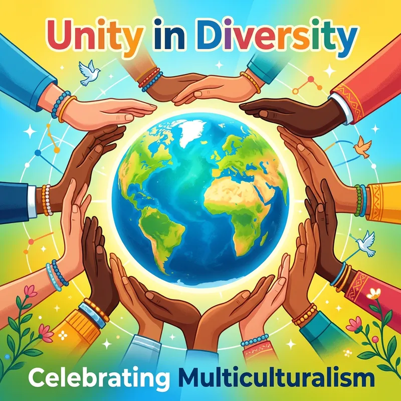 Multiculturalism Celebration Poster: Unity in Diversity