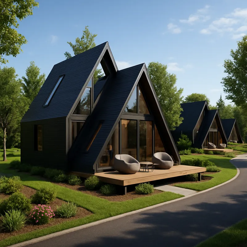 Stunning 3D A-Frame House Visualizations