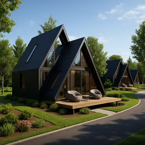 Stunning 3D A-Frame House Visualizations