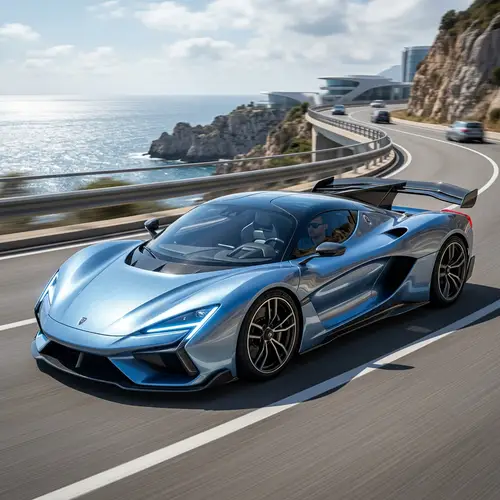 Hyper-Modern Super Car with Aerodynamic Design