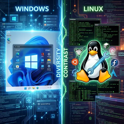 Windows vs Linux - Contrasting Operating Systems