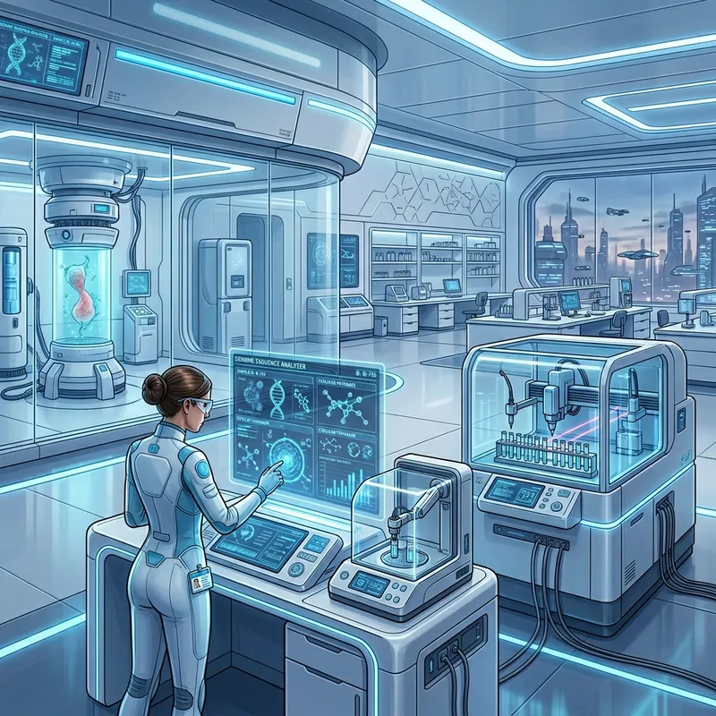 High-Tech Medical Lab | Innovation & Precision in Sci-Fi Ambiance