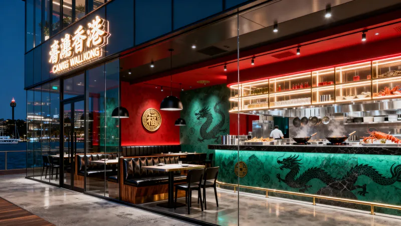 High-End Cantonese Restaurant Design in Walsh Bay