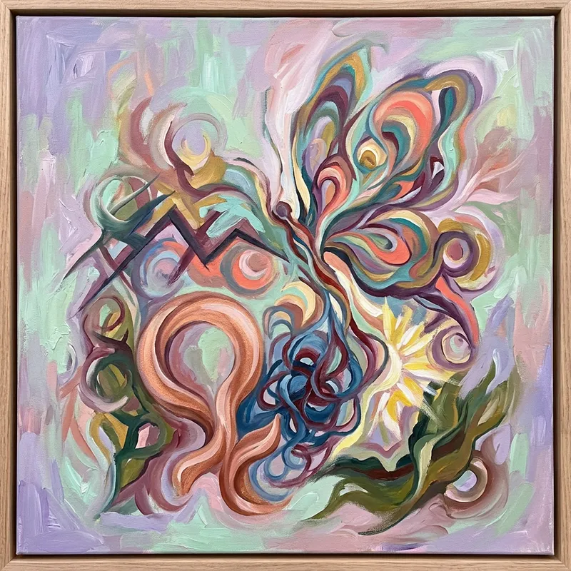 Abstract Art on Teenage Pregnancy and Womanhood