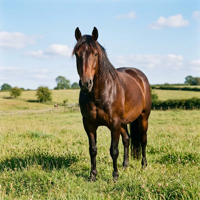 Furry Horse: Robust Physique and Gentle Gaze