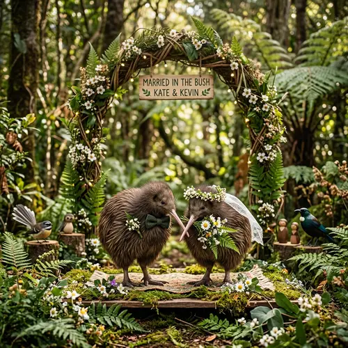 Kiwi Birds Wedding - A Unique Love Story