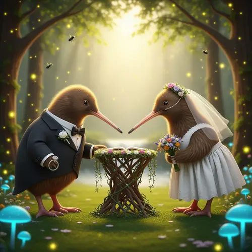 Kiwi Birds Wedding - A Unique Love Story