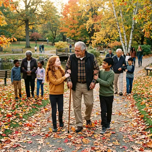 👧🧒Kids Helping the Needy in Heartwarming Park Scene