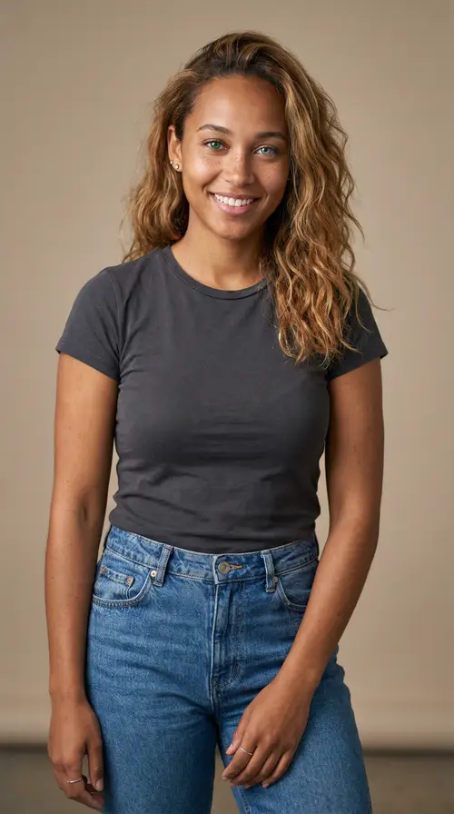 Athletic AI Avatar of a Confident Woman