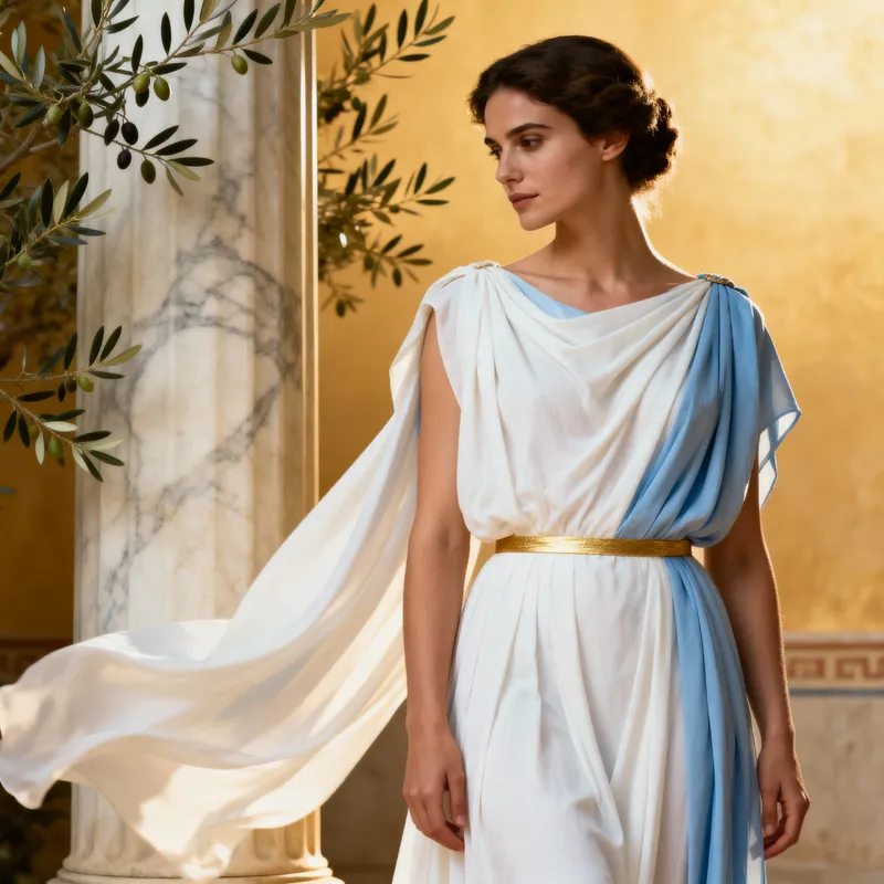 Goddess Greek Dress Photo Enhancement