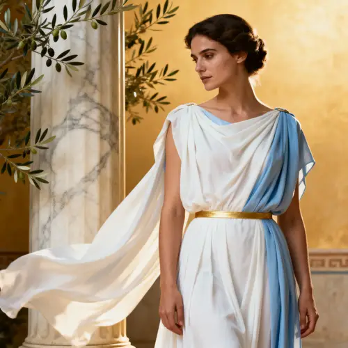 Goddess Greek Dress Photo Enhancement