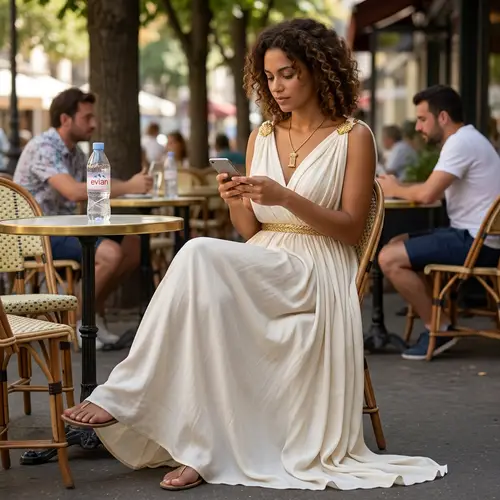 Goddess Greek Dress Photo Enhancement