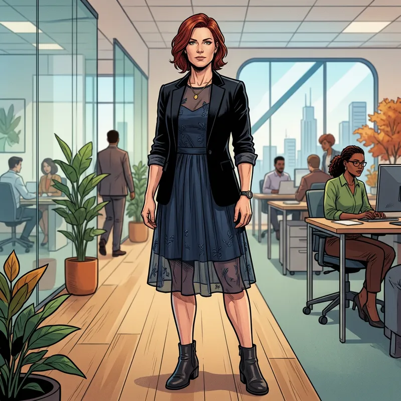 Dana Scully in Transparent Dress | Professional Woman Exudes Authority Dana Scully in Transparent Dress | Professional Woman Exudes Authority