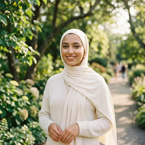 Stylish Cream Hijab for Every Occasion