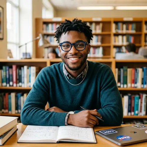 Profile Picture of a 20-Year-Old Smart African American Boy