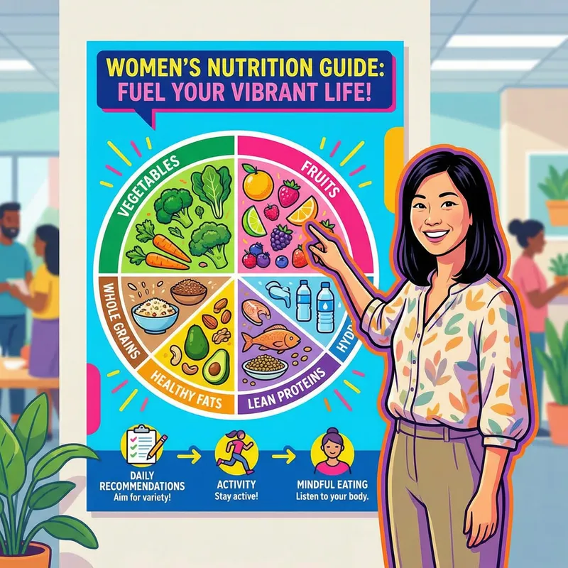 Nutrition Guide for Women, Vibrant Graphics - Dietary Advice