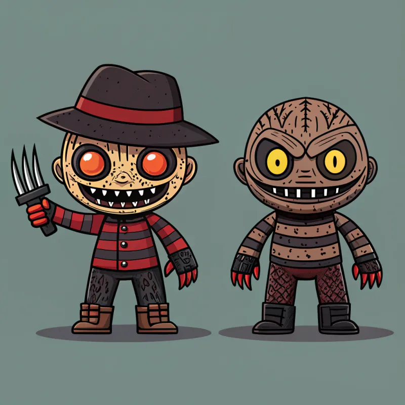Freddy Krueger-Inspired Binding of Isaac Characters