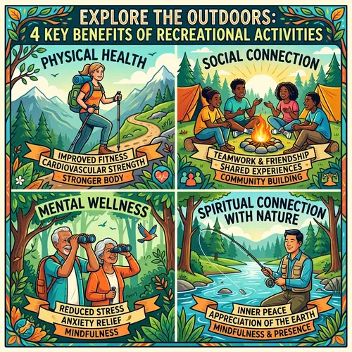 Benefits of Outdoor Recreational Activities: Physical, Social, Mental & Spiritual Health