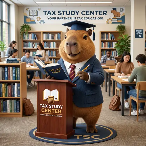 Capybara Mascot for Tax Study Center