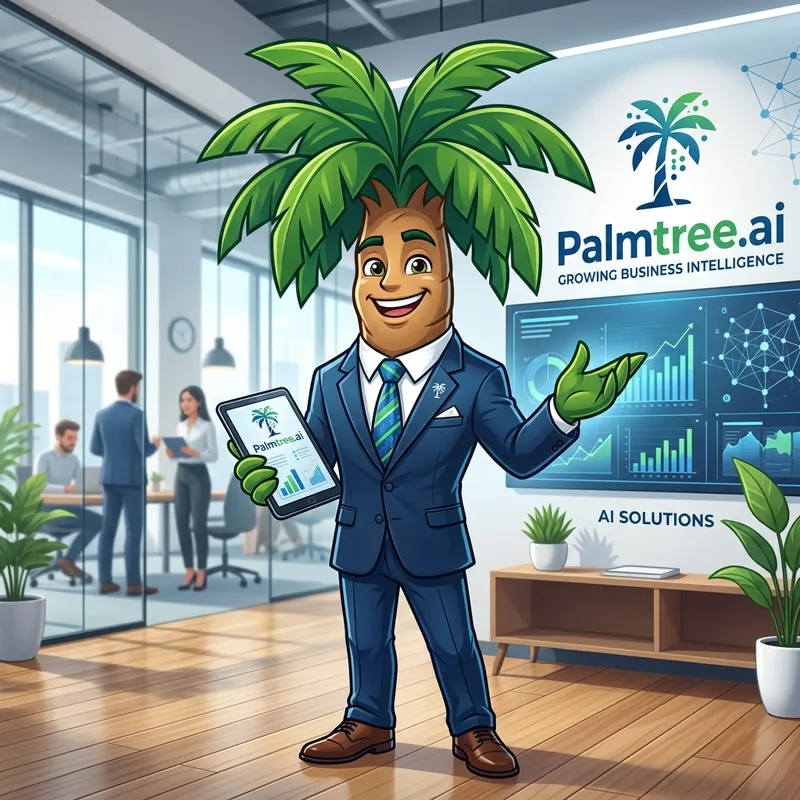 Professional Mascot Design for Palmtree.ai