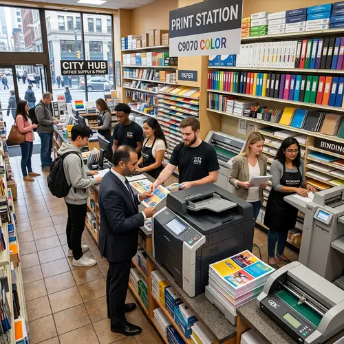 Lively Office Supply Shop with Premium Print Services | City Center